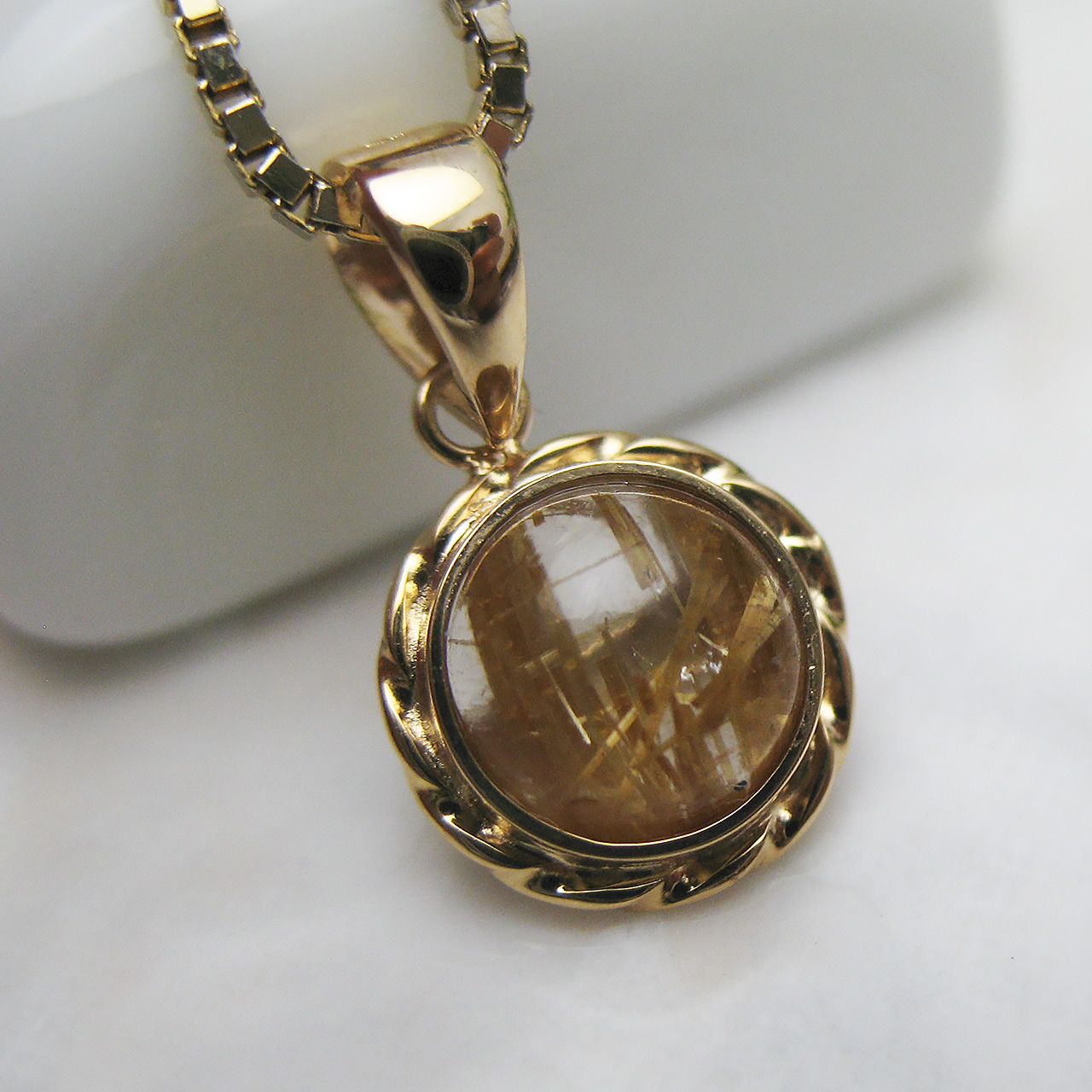 K18ルチルペンダント