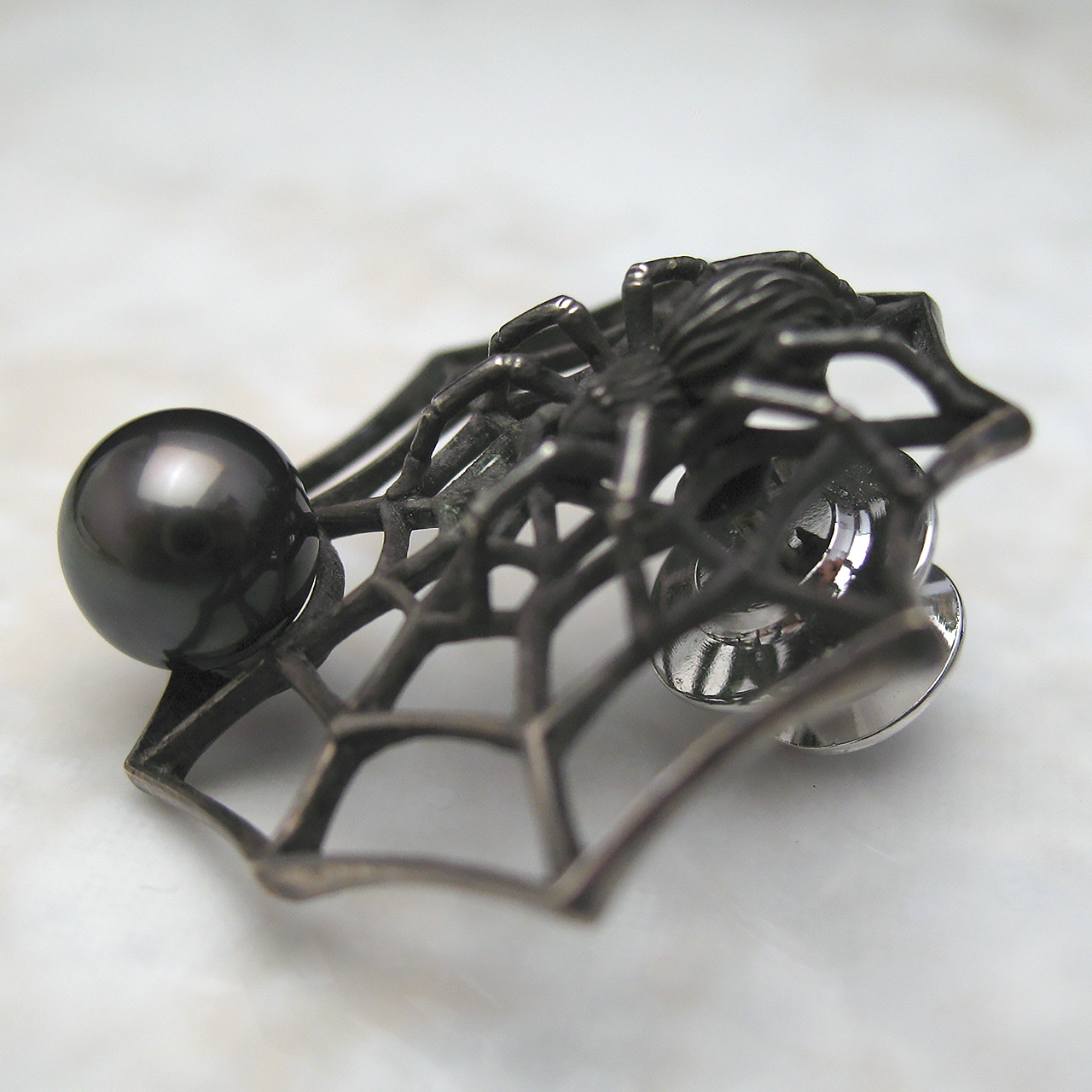 黒蝶真珠スパイダータイニーピン - 画像 (2)