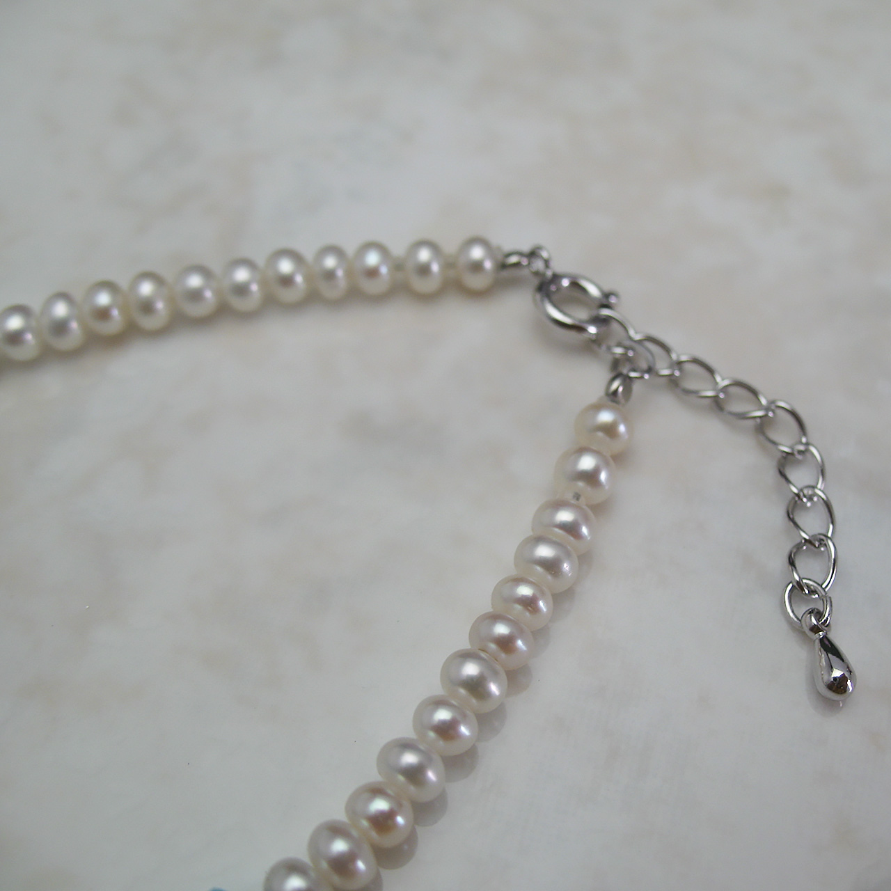 淡水真珠&トルコブレスレットSV　ネコポス発送商品 - 画像 (4)