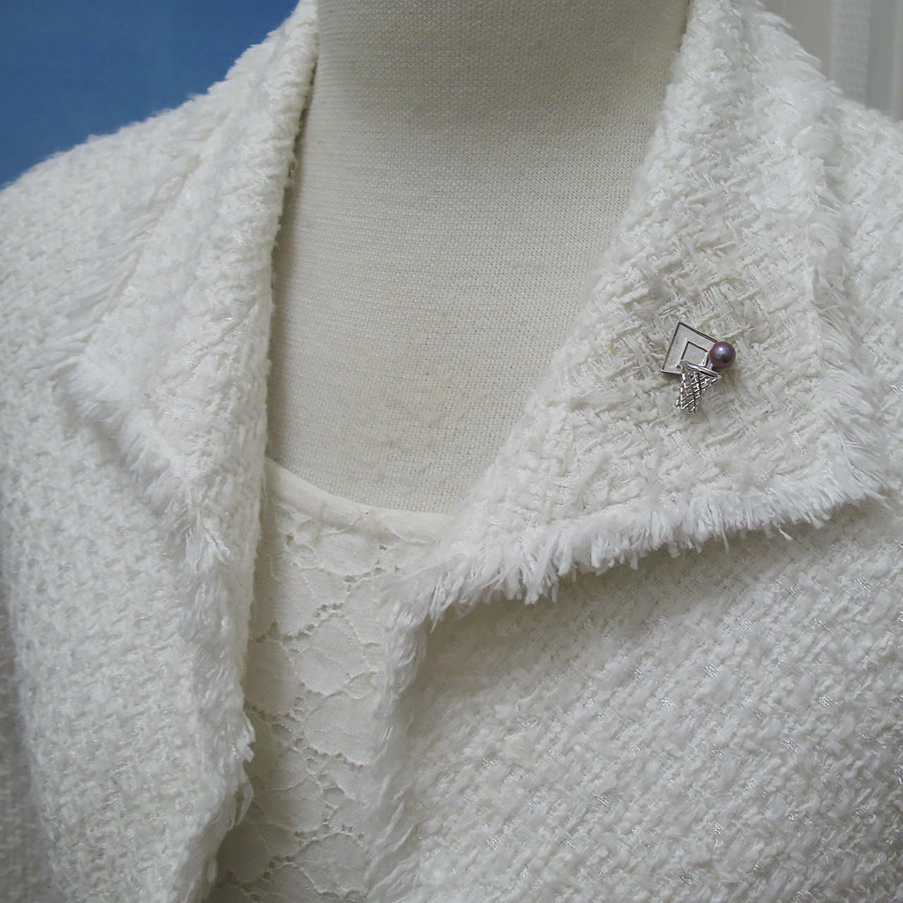 淡水真珠タイニーピン バスケットボール - 画像 (5)