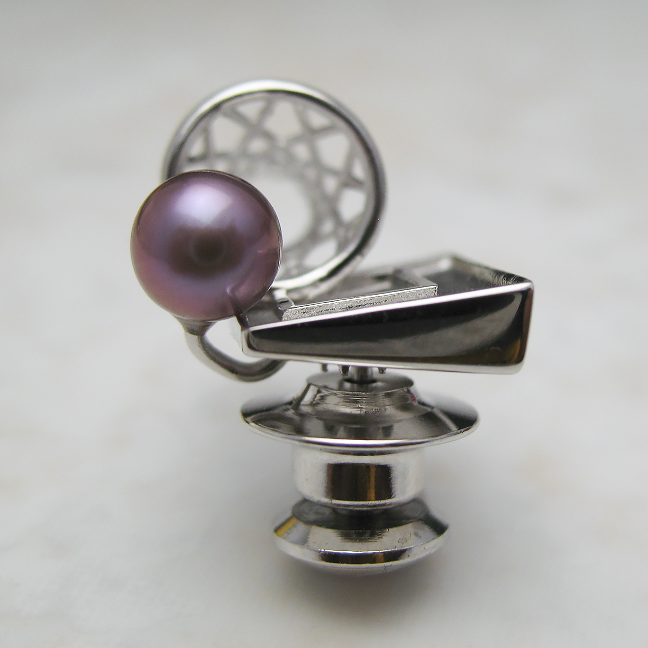 淡水真珠タイニーピン バスケットボール - 画像 (3)