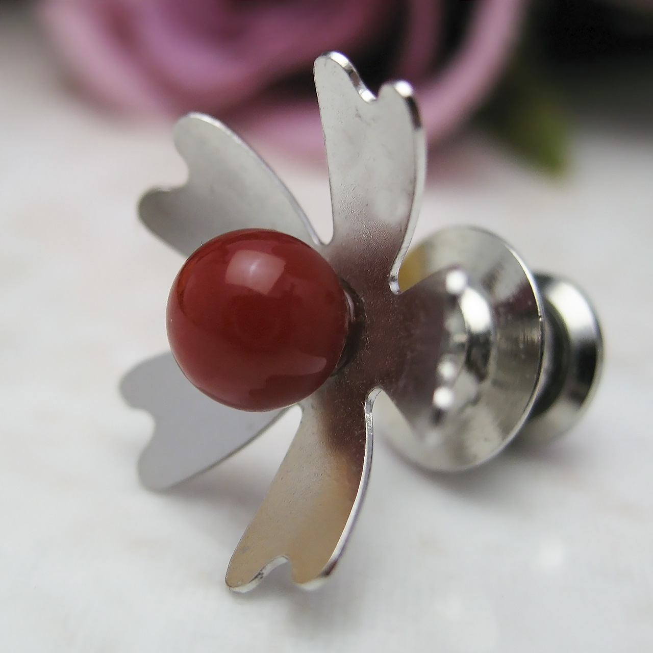 Reflection Colors　血赤珊瑚タイニーピン - 画像 (5)