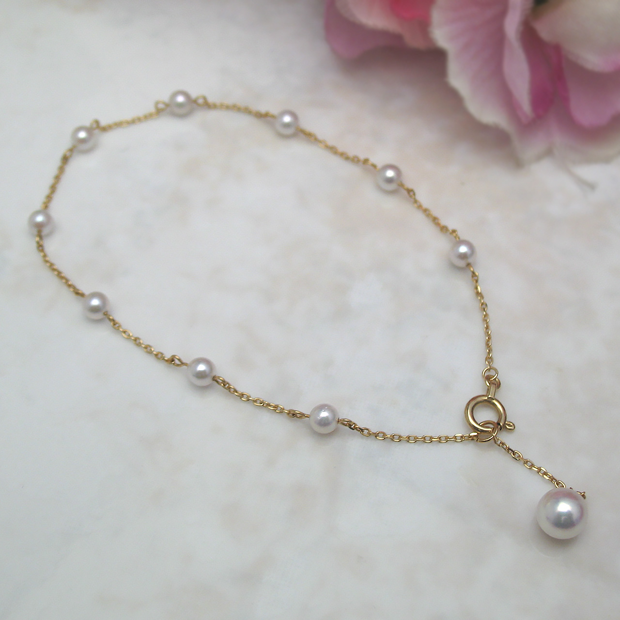 K18 あこやブレスレット BU14