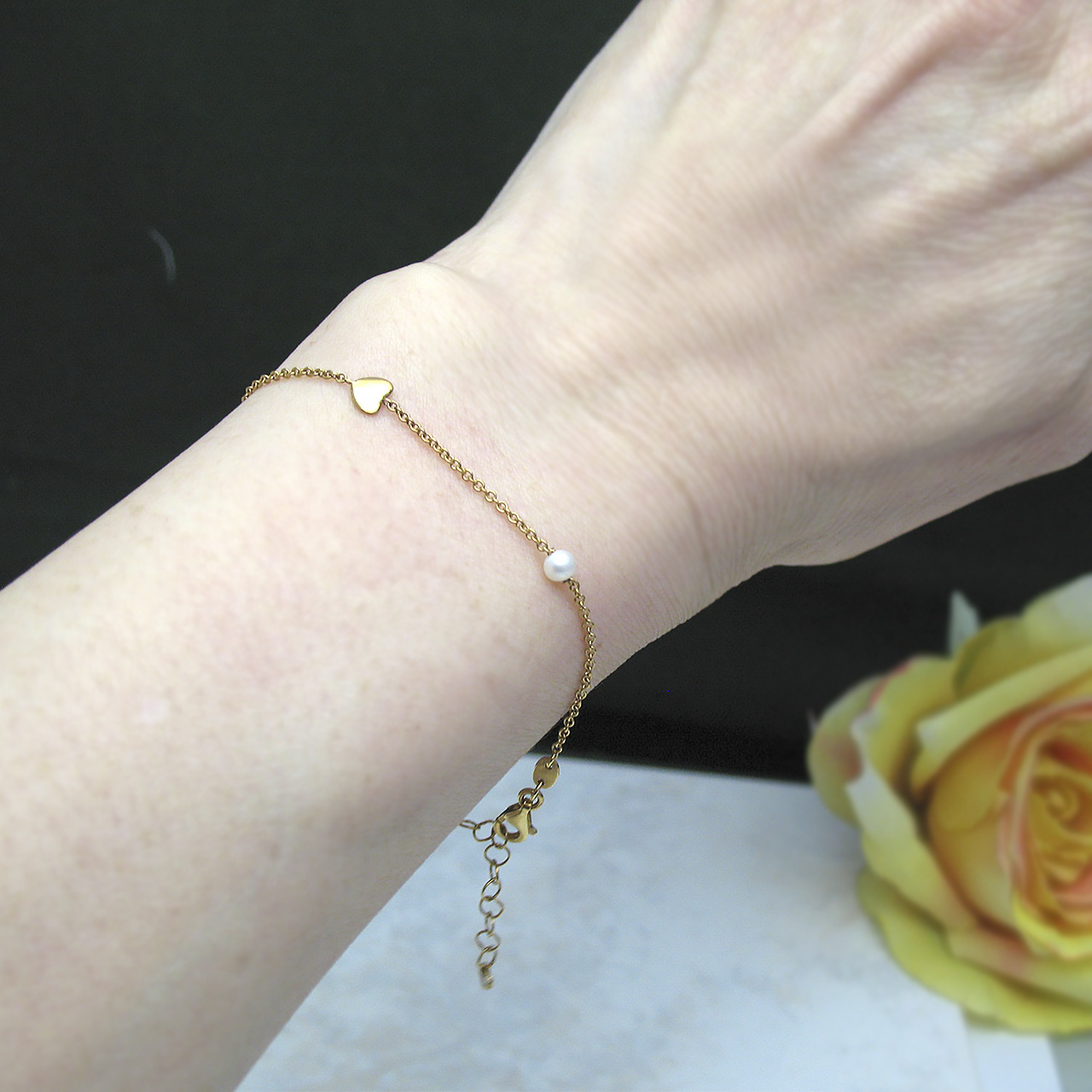 K18 さりげなくパールのブレスレット - 画像 (4)