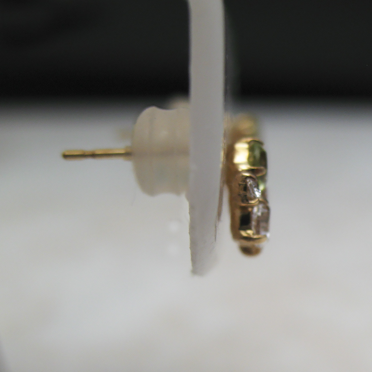 K10ペリドット＆シトリンピアス　SA55 - 画像 (3)