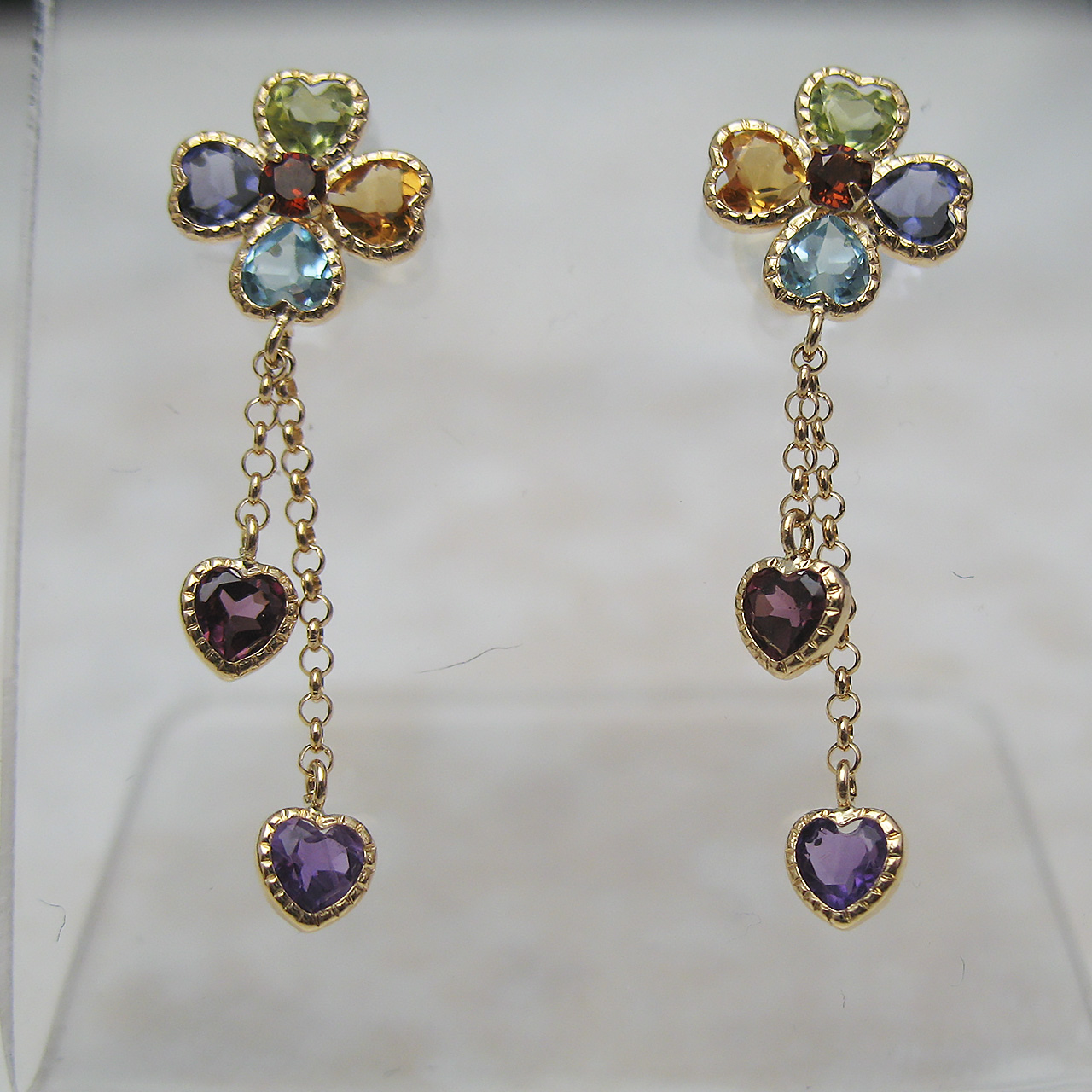 K18 カラーストーンピアス - 画像 (5)