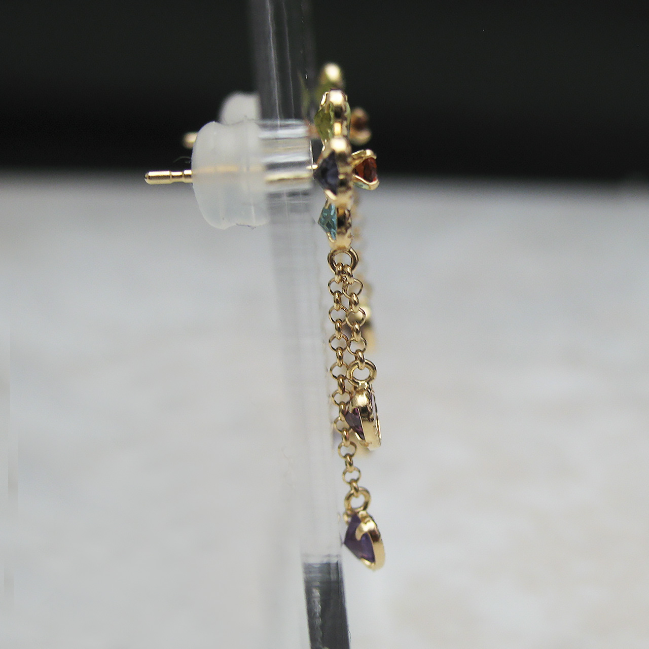 K18 カラーストーンピアス - 画像 (3)