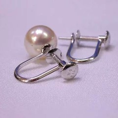 K14WG、K18YG ネジ式イヤリング金具(中)NO.2 直付け金具