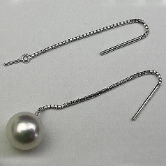 K18WG、K18YG チェーンピアス3センチ金具