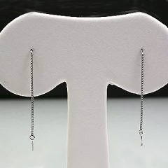 K18WG、K18YG チェーンピアス3センチ金具　 - 画像 (3)