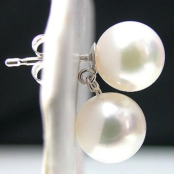 K14WG、K18YG2個付き直付けぶら下がりピアス金具 - 画像 (3)