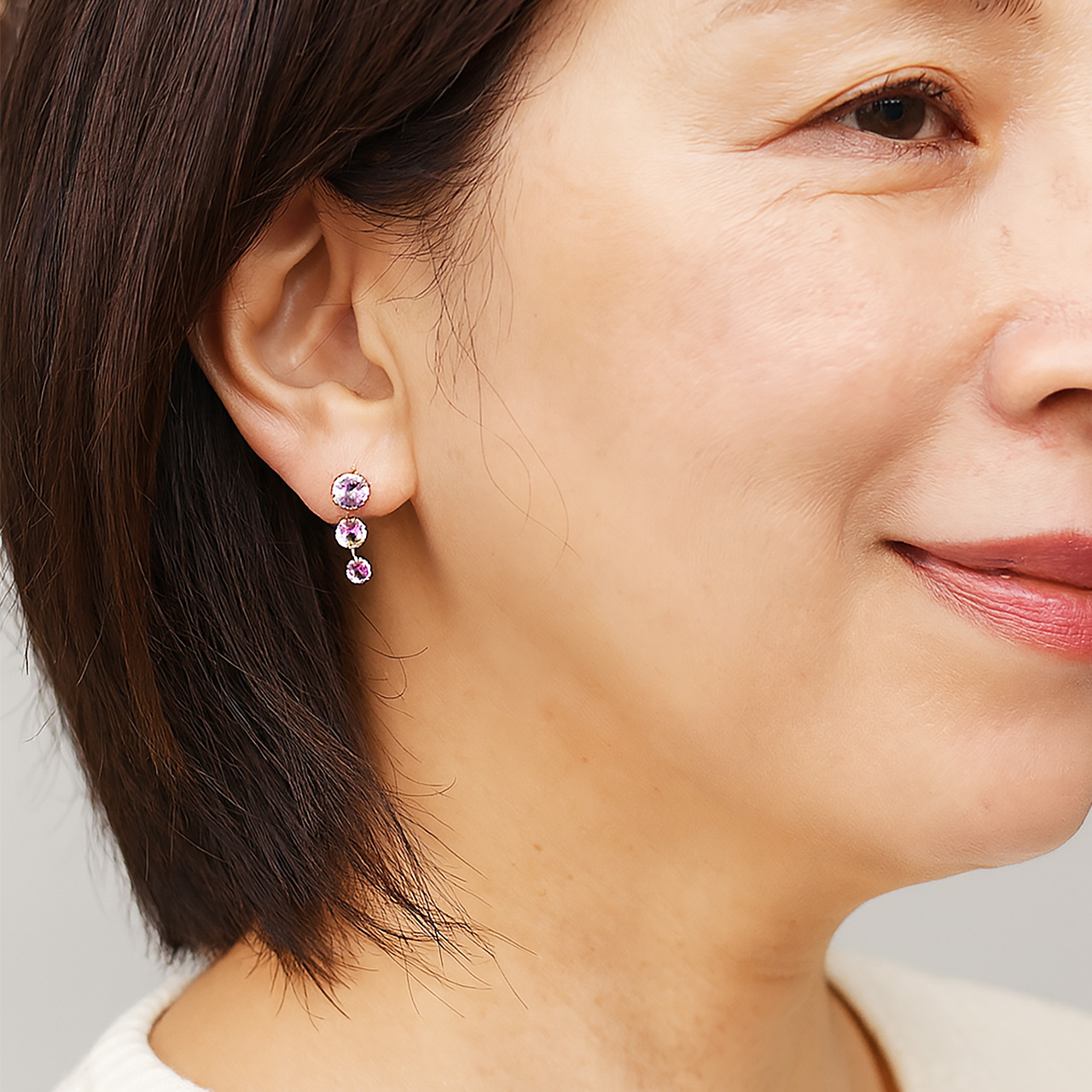 Bijoux fromsea K18 アメジストピアス PE-2863 - 画像 (6)