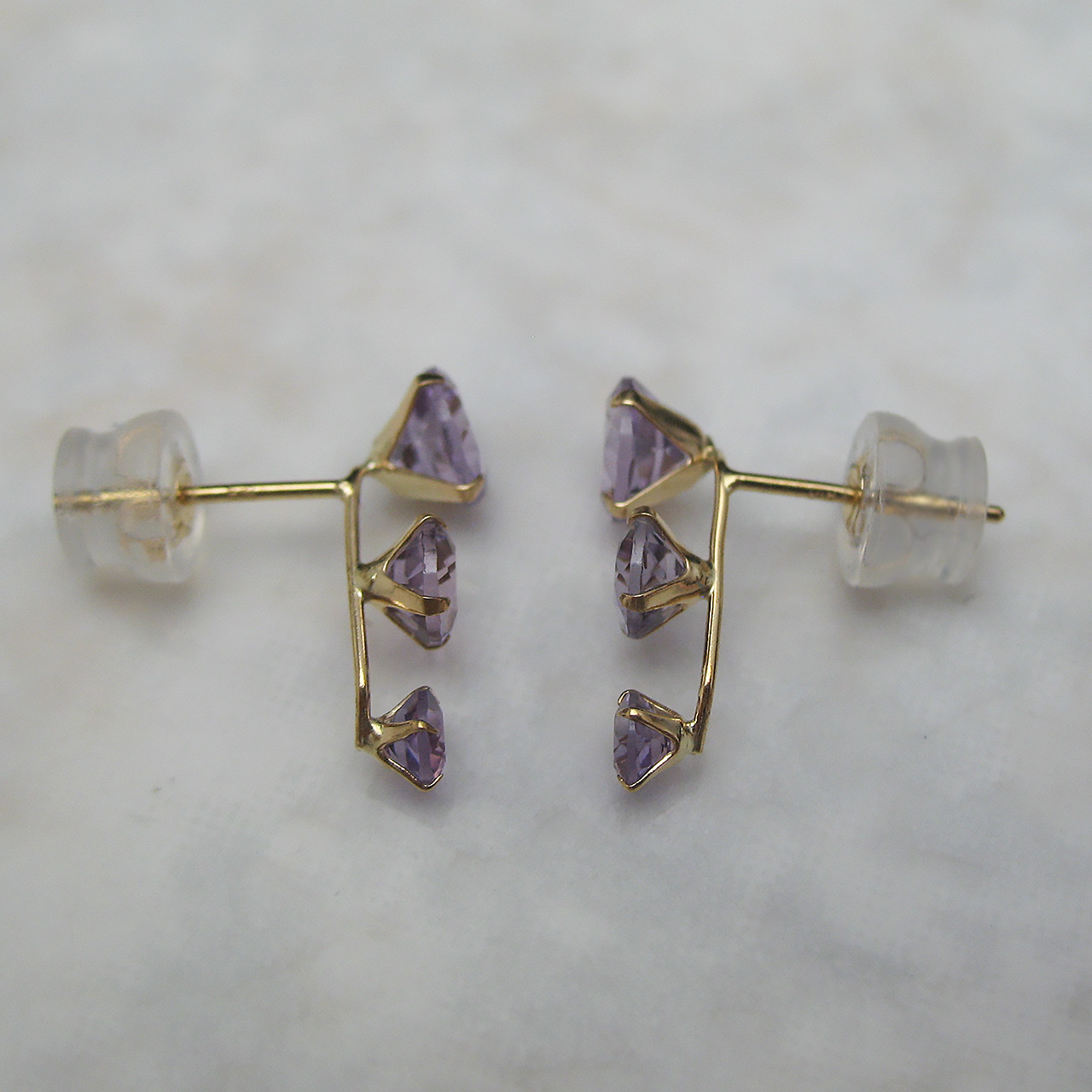 Bijoux fromsea K18 アメジストピアス PE-2863 - 画像 (4)