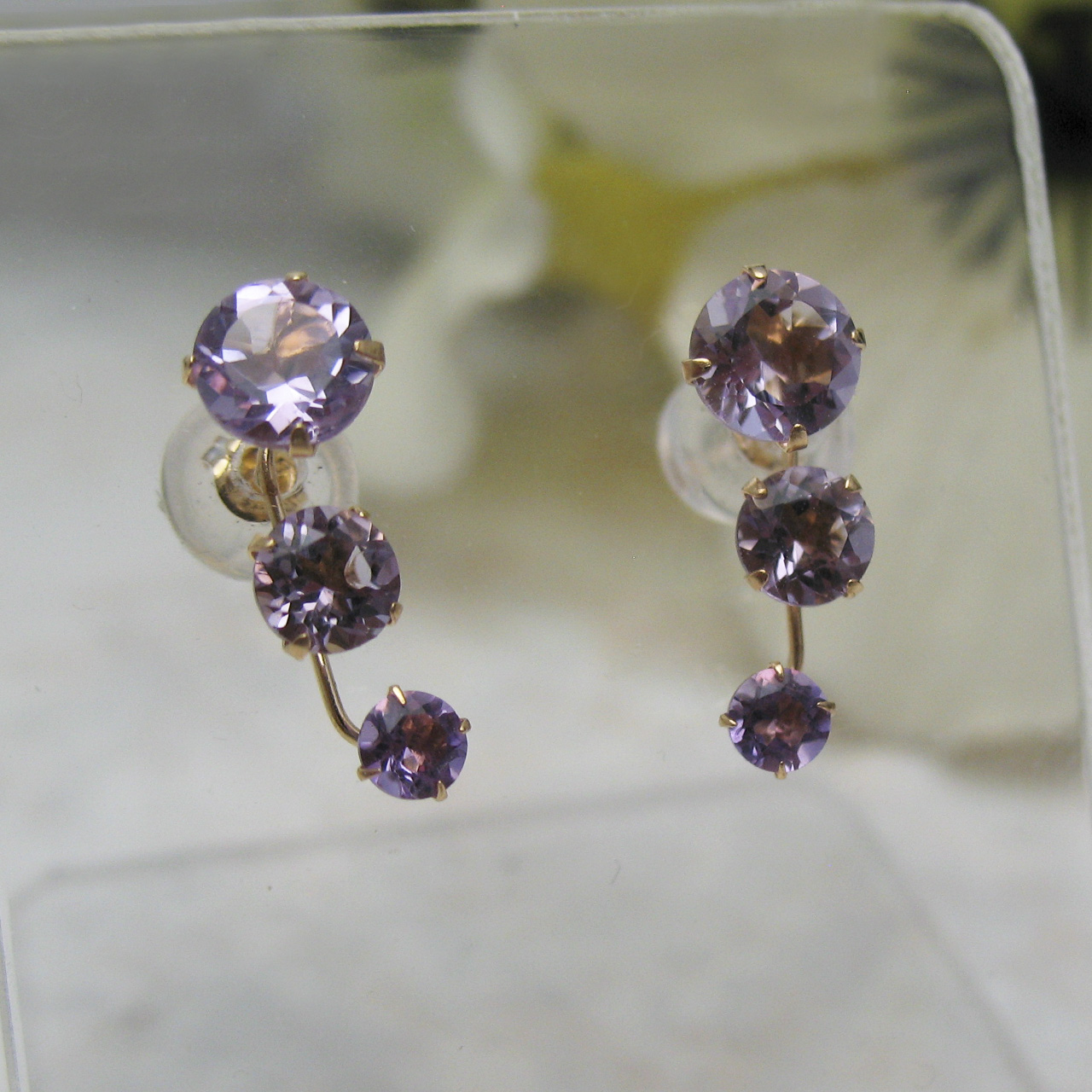Bijoux fromsea K18 アメジストピアス PE-2863