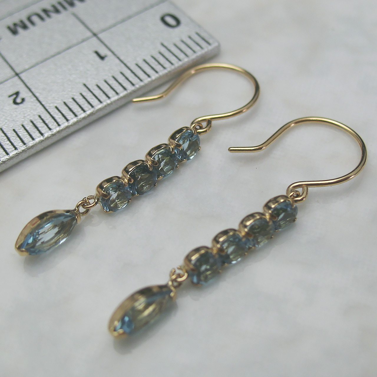 Bijoux fromsea K18ブルトパーズピアス PE-3164 - 画像 (4)