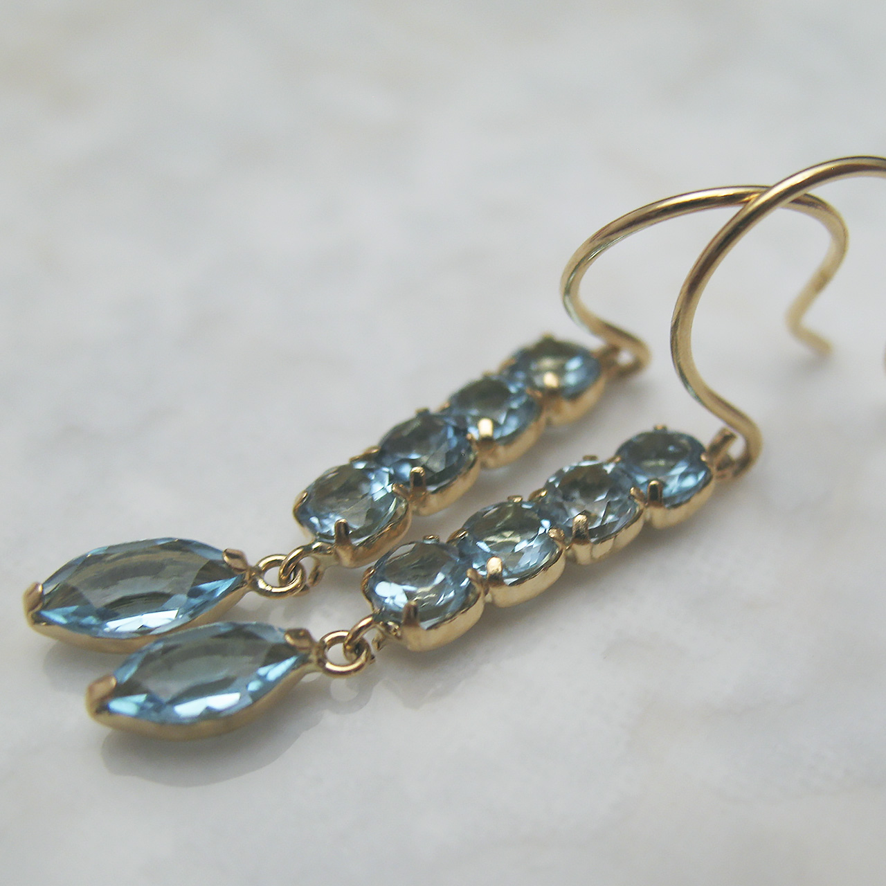 Bijoux fromsea K18ブルトパーズピアス PE-3164 - 画像 (6)