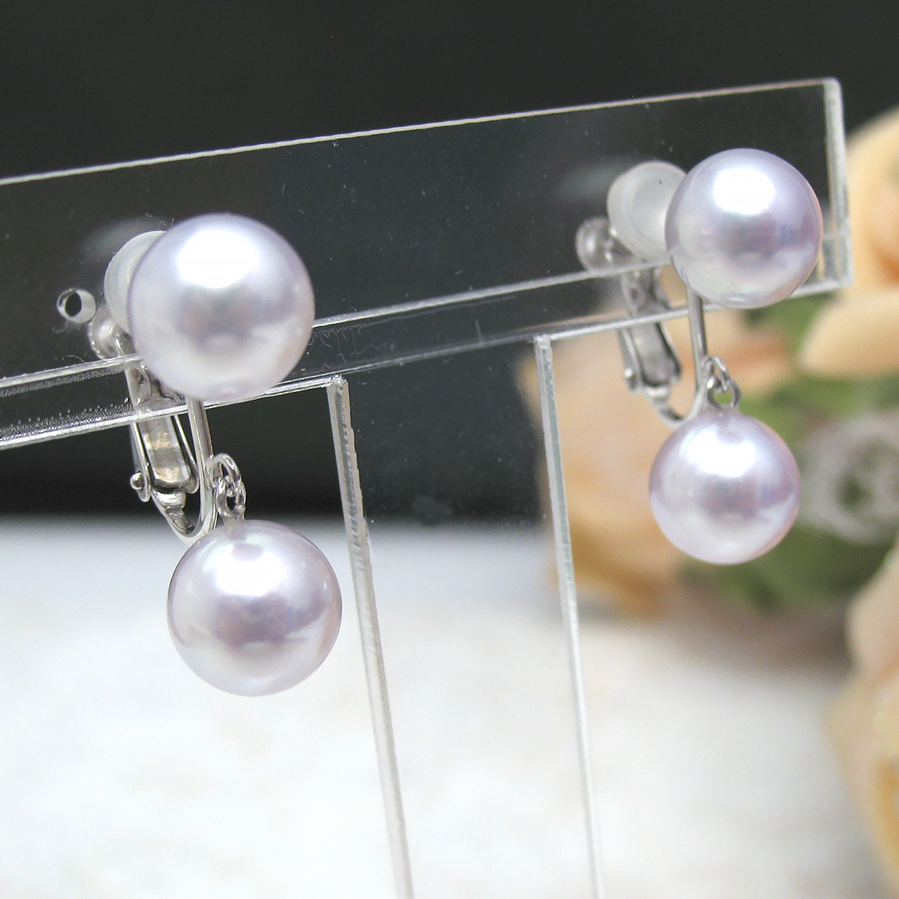 あこやナチュラル直ブライヤリングK18WG