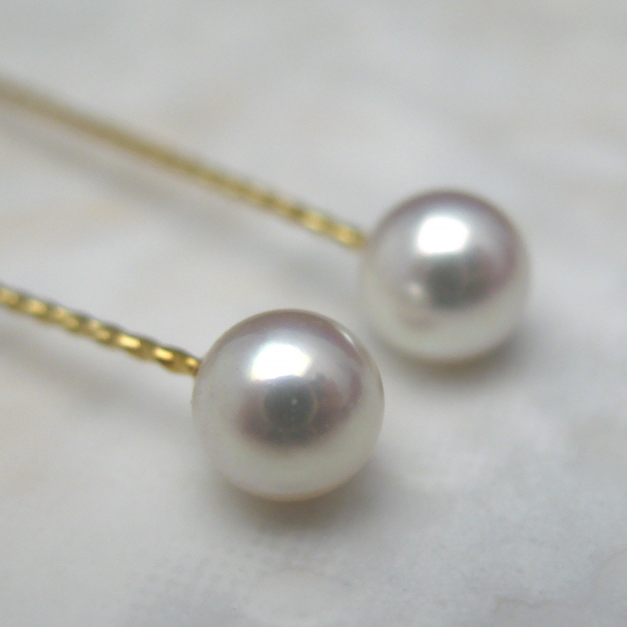 K18あこやロングピアスミラーボールがイイね - 画像 (4)