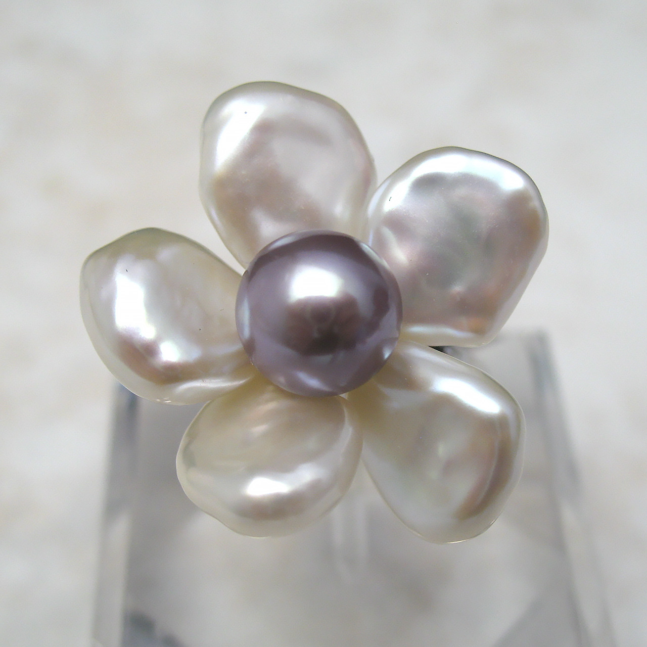 fromseaオリジナル Timeless Flower 淡水リング - 画像 (2)