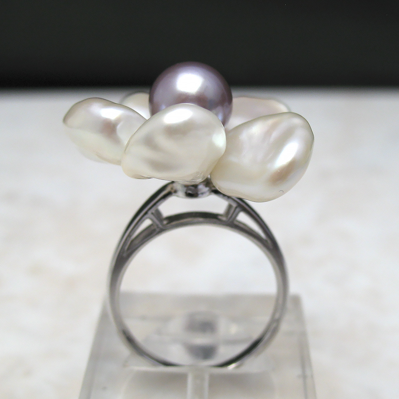 fromseaオリジナル Timeless Flower 淡水リング - 画像 (4)