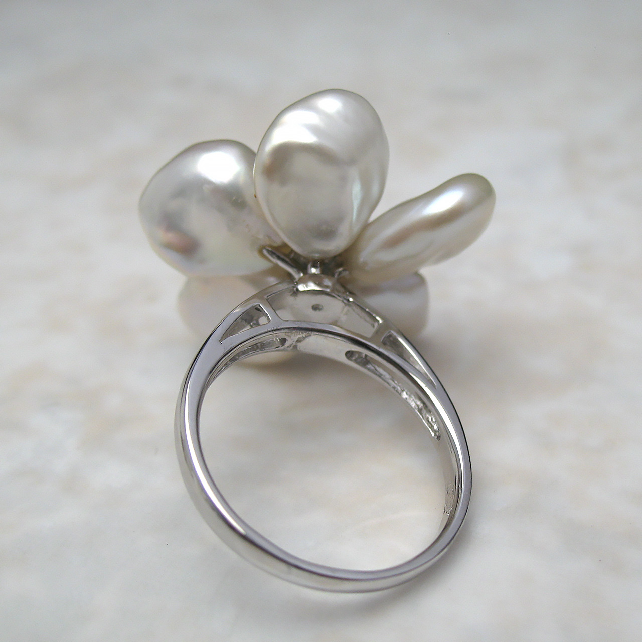 fromseaオリジナル Timeless Flower 淡水リング - 画像 (5)
