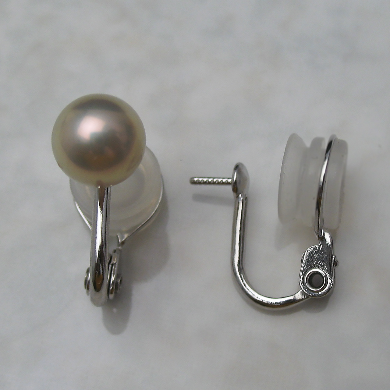 シルバー無段階調整直付けイヤリング金具※金具のみの場合はネコポス発送になります 日時指定・代引きできません