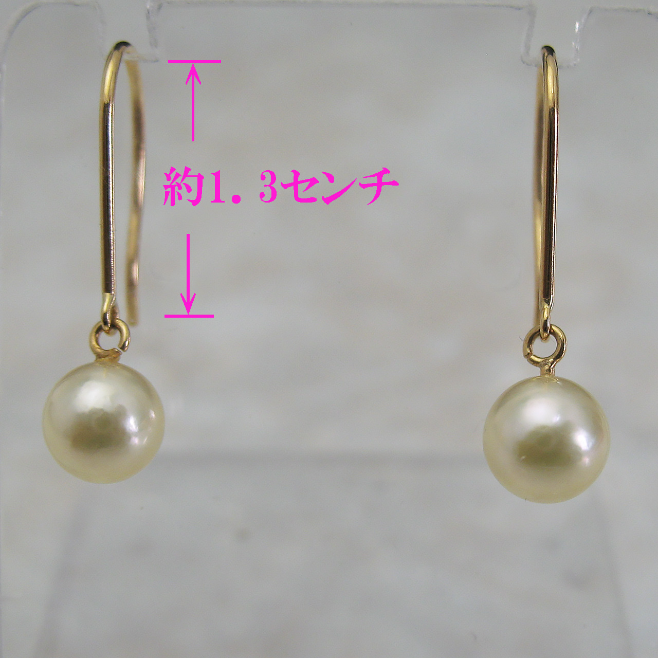 K14WG、K18YG アメリカンピアス金具 - 画像 (2)