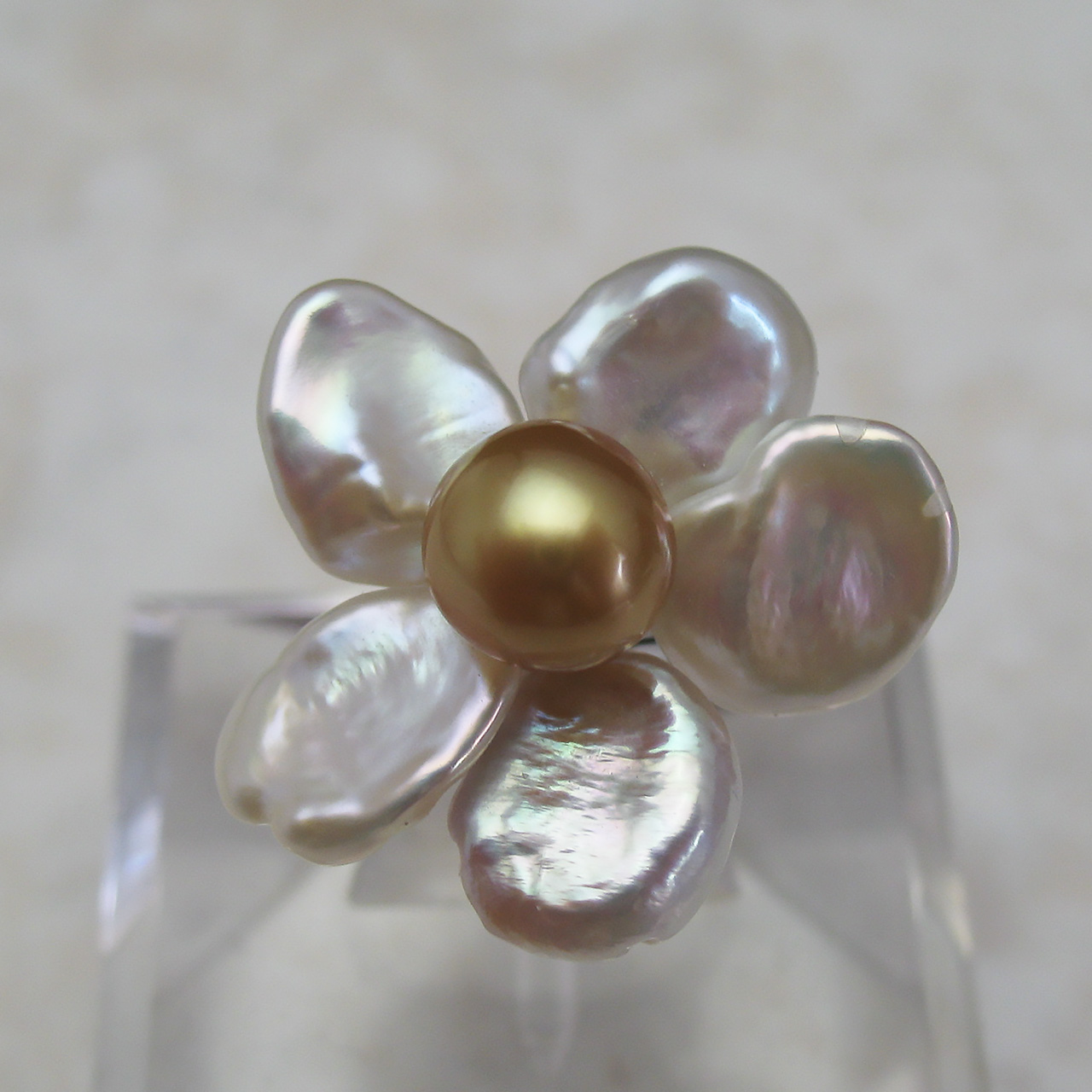fromseaオリジナル Timeless Flower 南洋金色リング - 画像 (2)