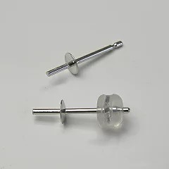 K14WG、K18YG ピアス金具 P-001