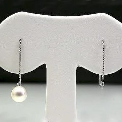 K18WG、K18YG チェーンピアス3センチ金具　 - 画像 (2)