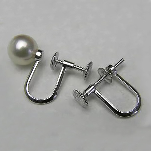 SILVER ネジ 直付けイヤリング金具※金具のみの場合はネコポス発送になります 日時指定・代引きできません