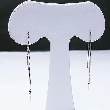 K18WG、K18YG チェーンピアス5センチ金具　 - 画像 (2)