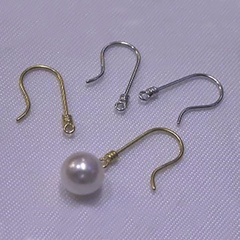 K14WG、K18YG アメリカン ピアス金具 (小)