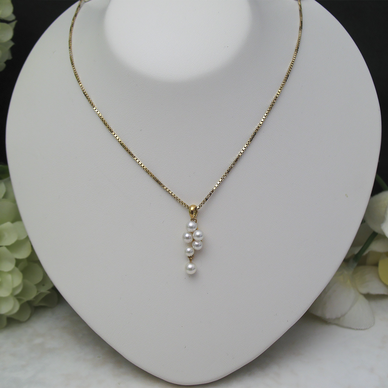 K18あこやペンダント - 画像 (2)