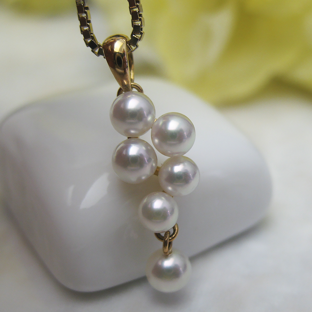 K18あこやペンダント