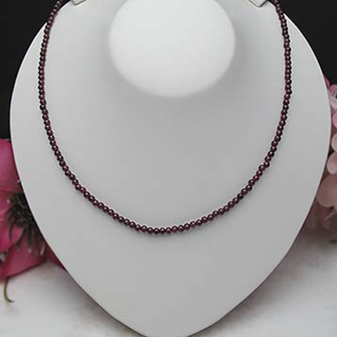 ガーネットネックレス※ネコポス発送になります　日時指定・代引きできません - 画像 (2)