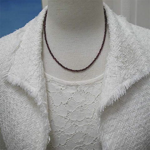 ガーネットネックレス※ネコポス発送になります　日時指定・代引きできません - 画像 (6)