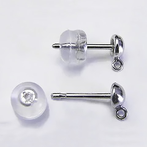 K14WG、K18YG ブラピアス金具 P-004