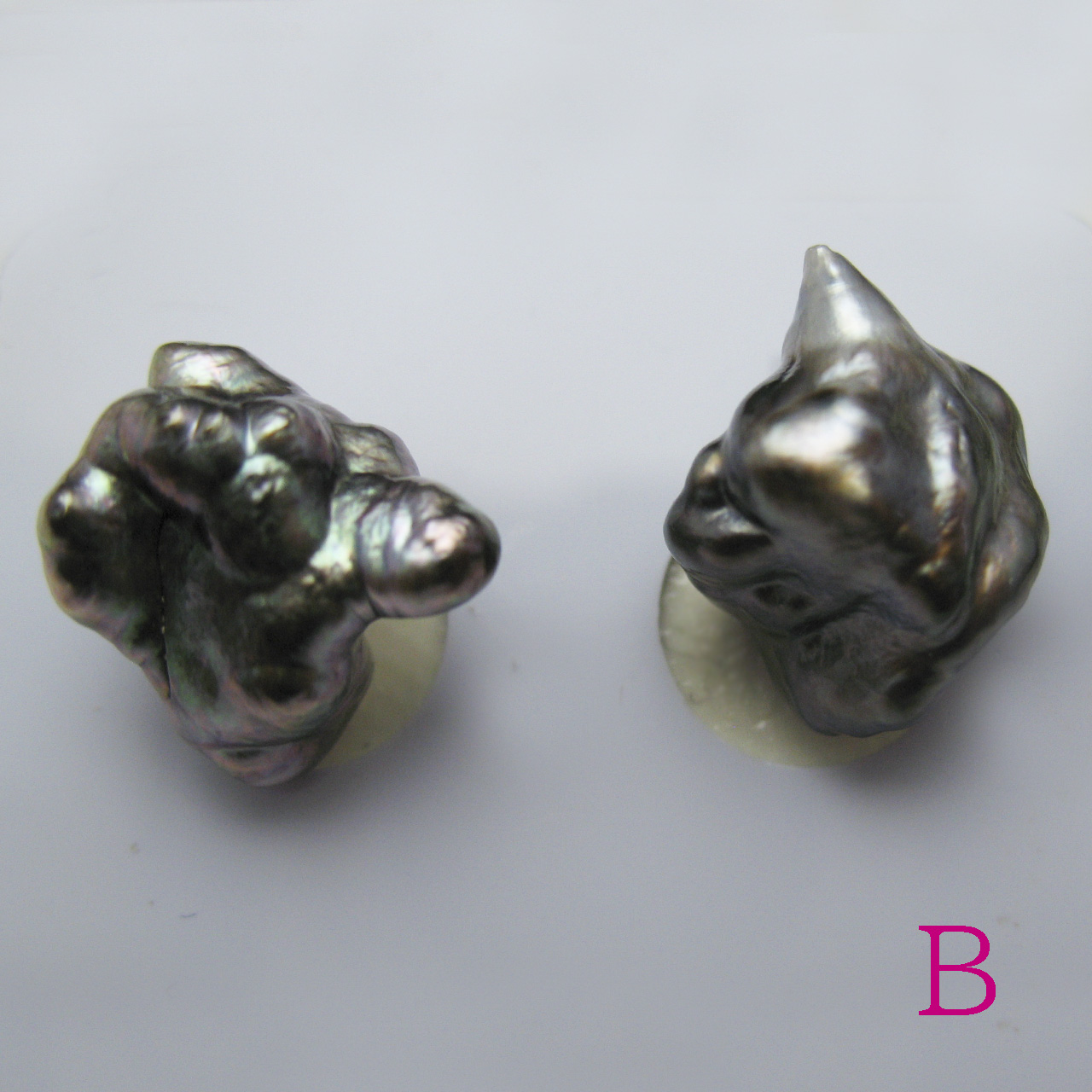 黒蝶ケシバロックペアルース無穴KBN - 画像 (3)