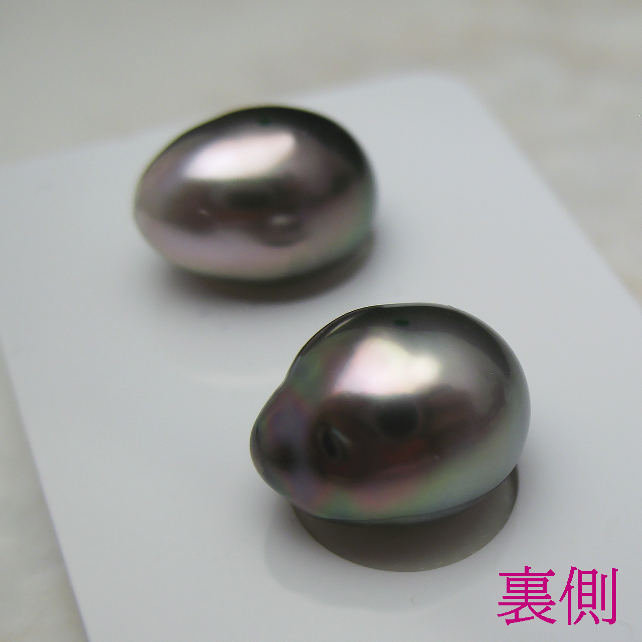 黒蝶真珠ぶら下がり用　9ミリ　ペアルース - 画像 (5)