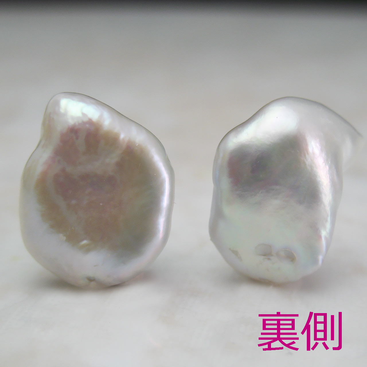 淡水バロックペアルース　ピアス・イヤリング用 - 画像 (4)