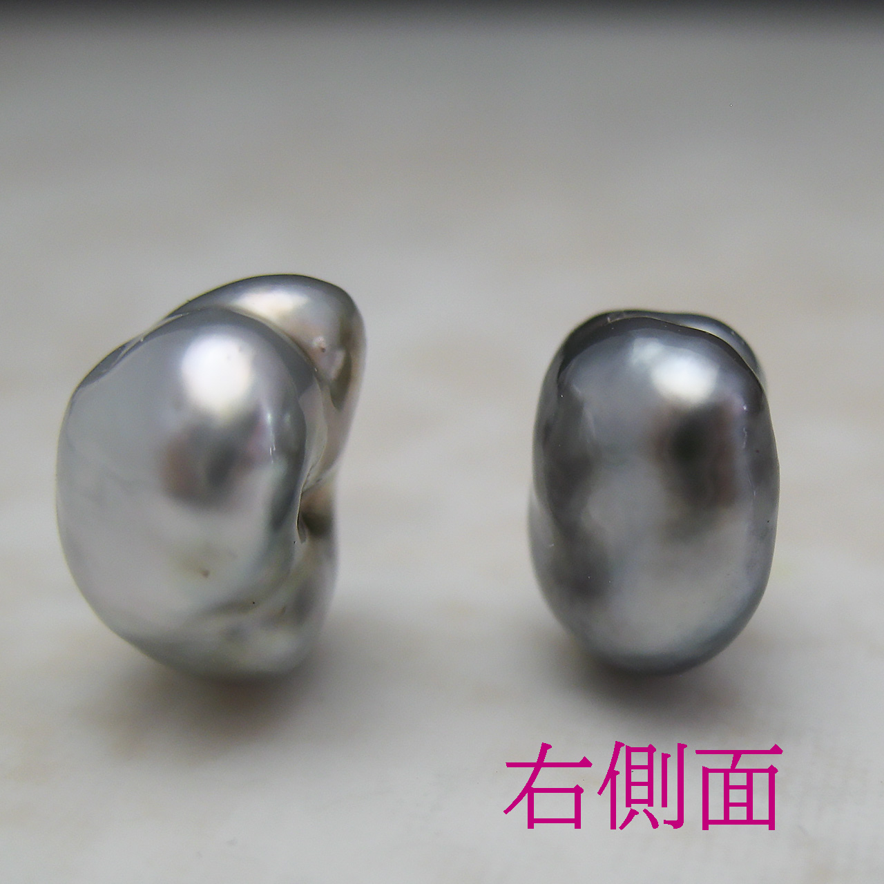 黒蝶バロック ペアルース 10ミリ ku10 - 画像 (2)