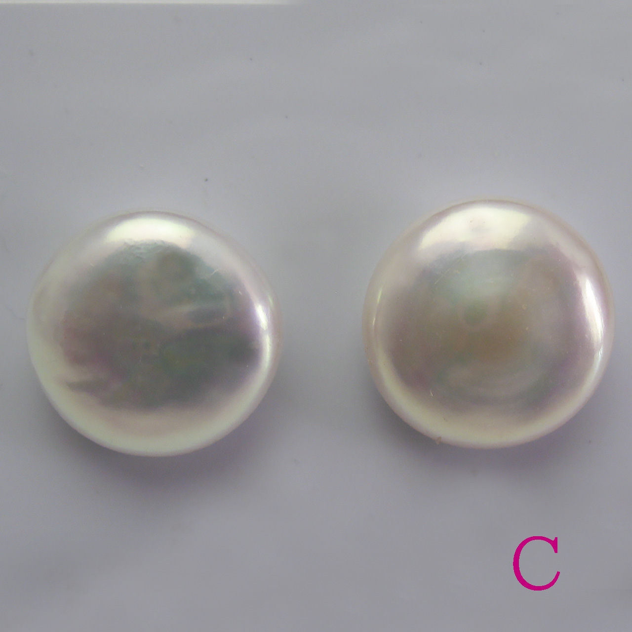 淡水コインシェープペアルース 13ミリアップ - 画像 (4)