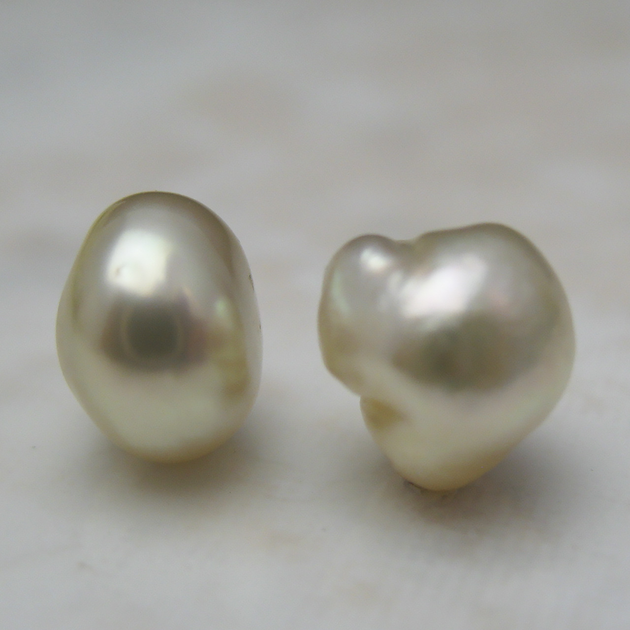 白蝶ケシ7ミリバロックペアルース無穴NEK-12 - 画像 (3)