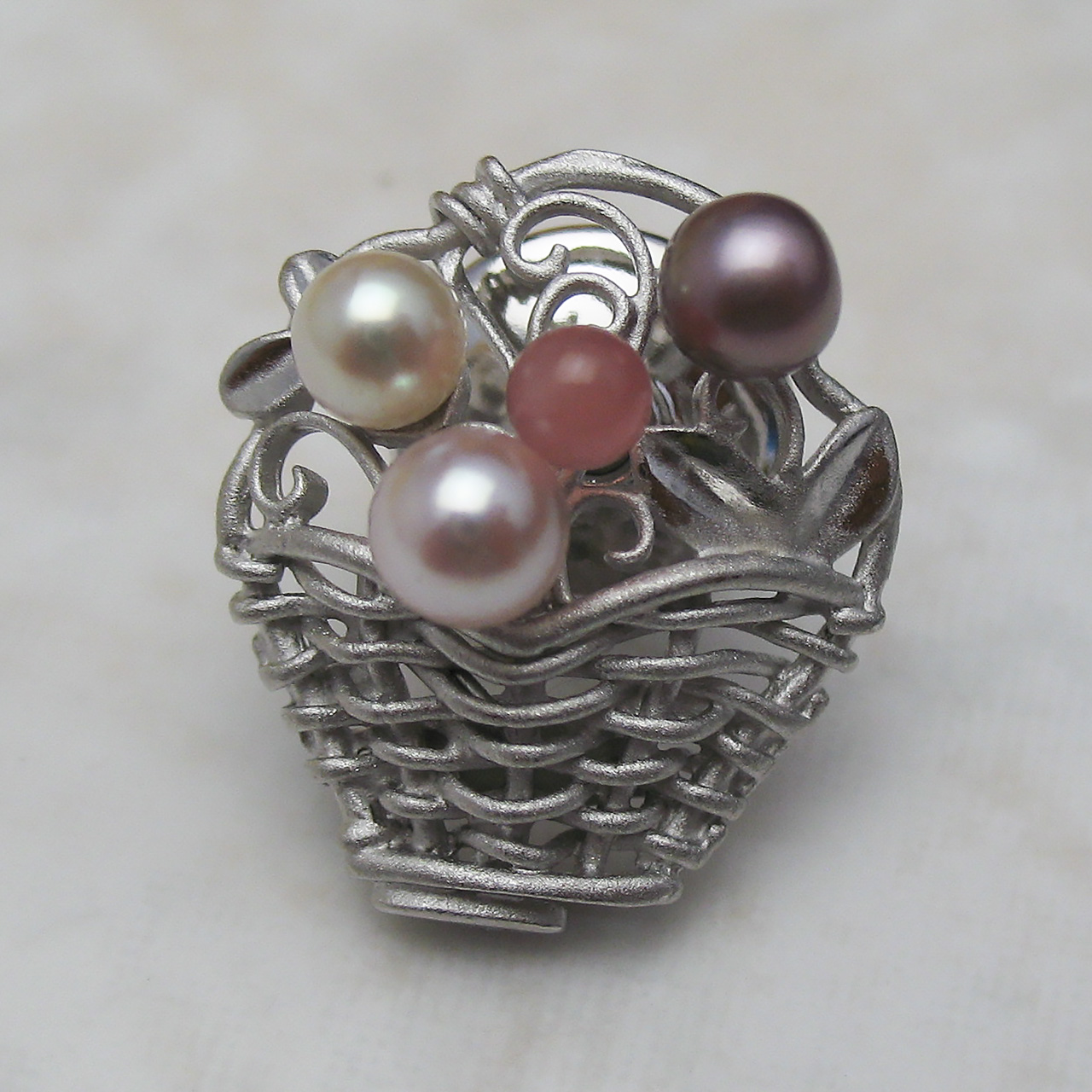 小さな花かごタイニーピン - 画像 (2)