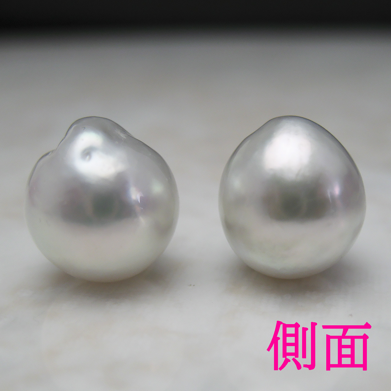 南洋白蝶11ミリペアルース（無穴） - 画像 (2)