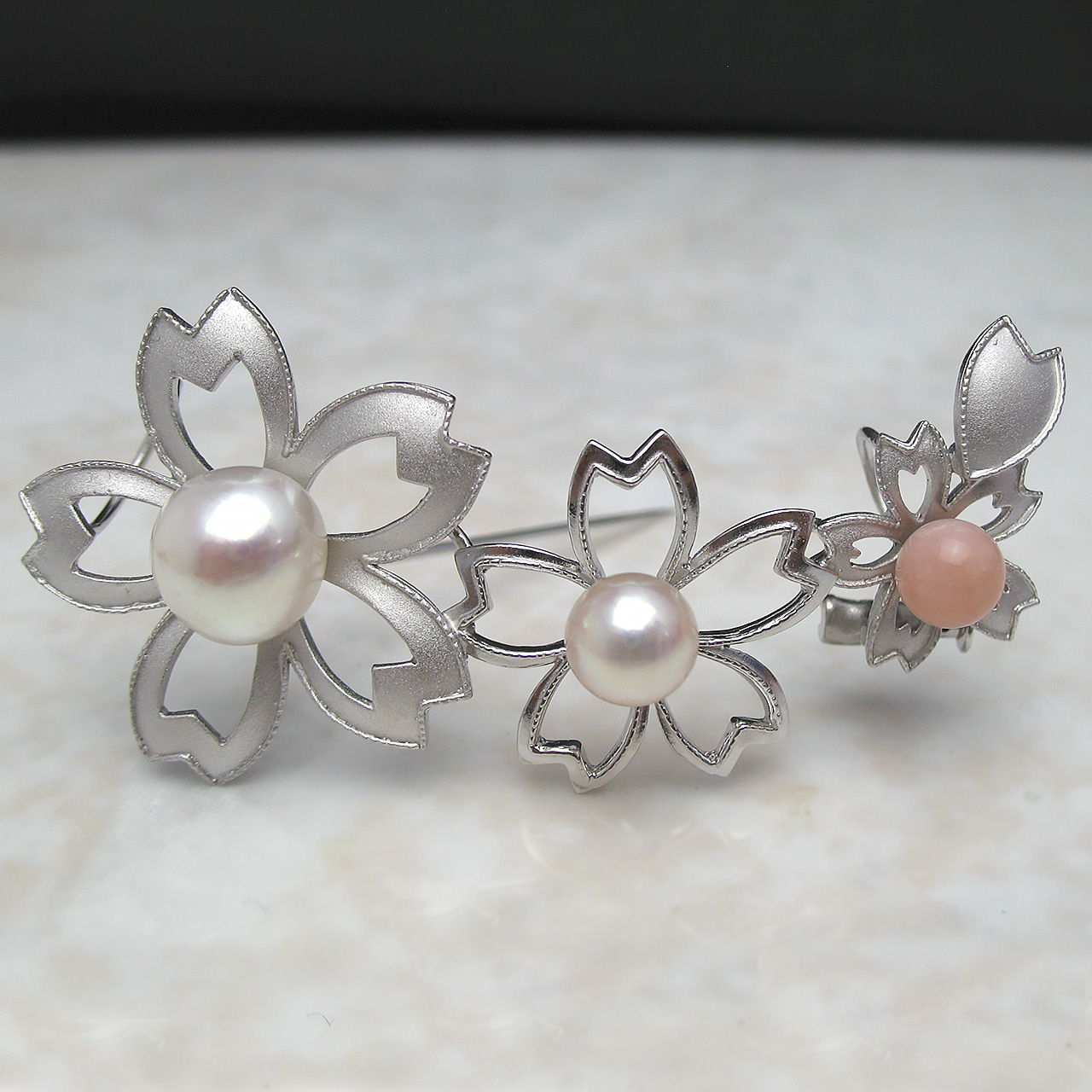 『散らない桜』ブローチSAKU-3 - 画像 (2)