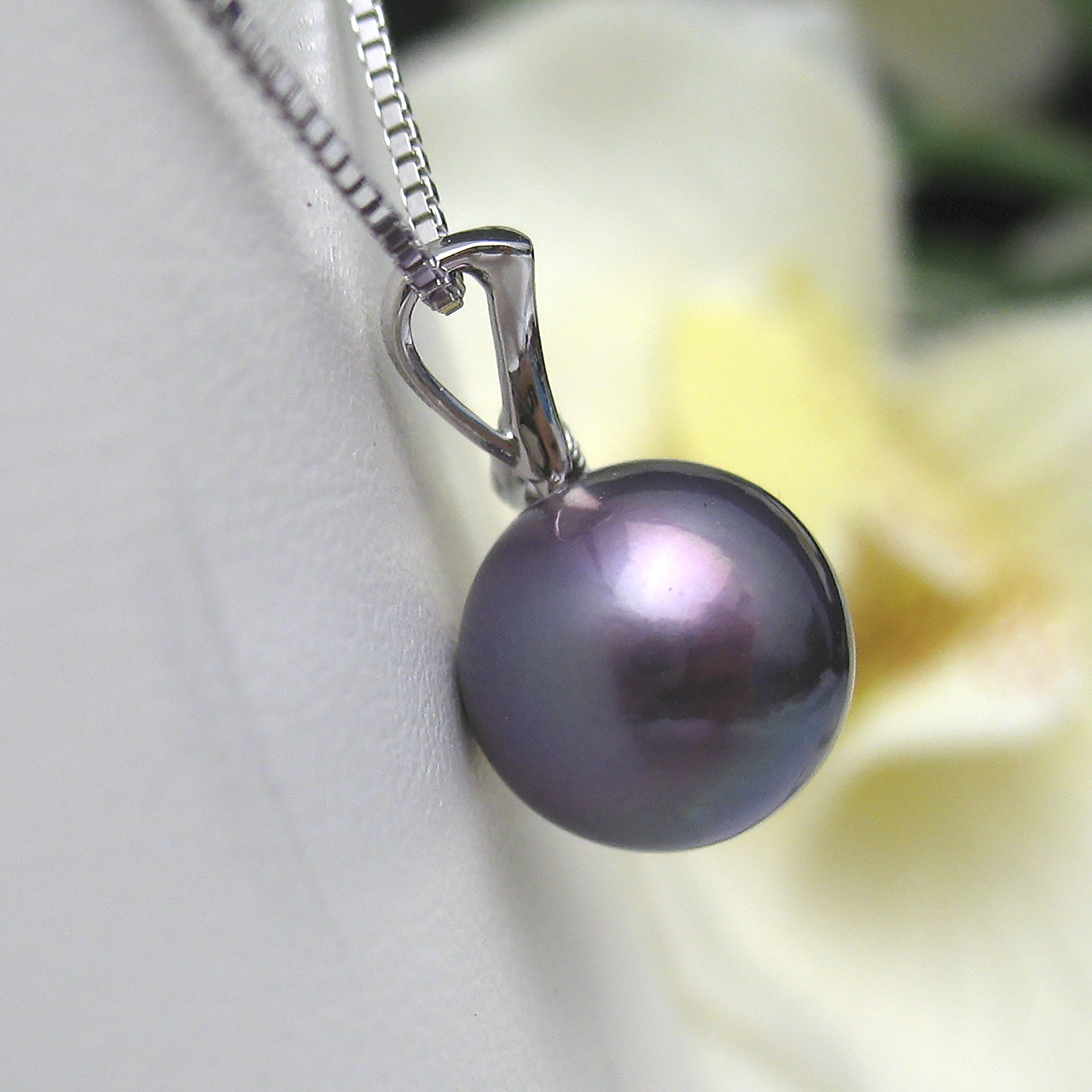 有核淡水真珠 9.9ミリPt900リンゴちゃんペンダント - 画像 (4)