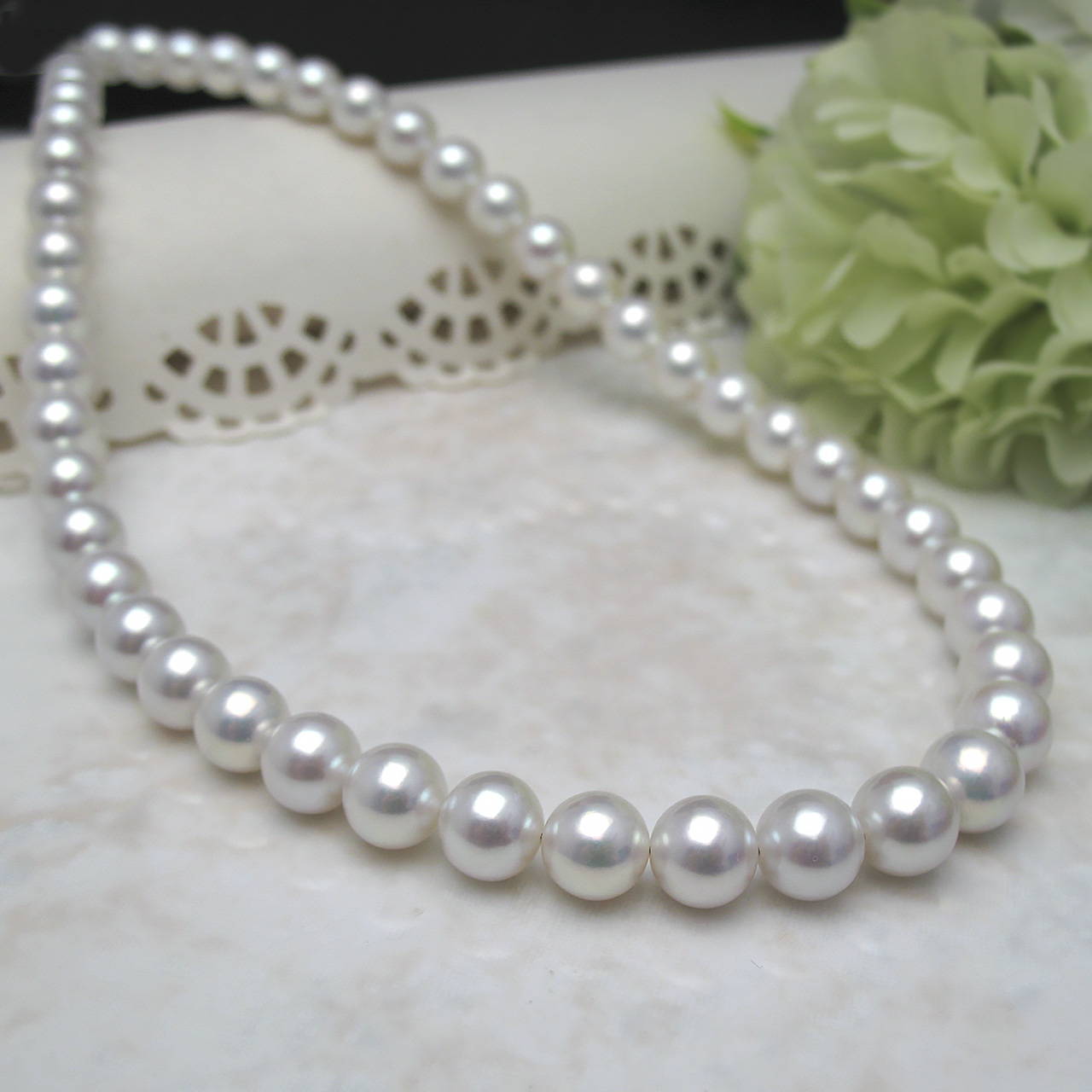 8×9ミリ淡水真珠ネックレスTA-9