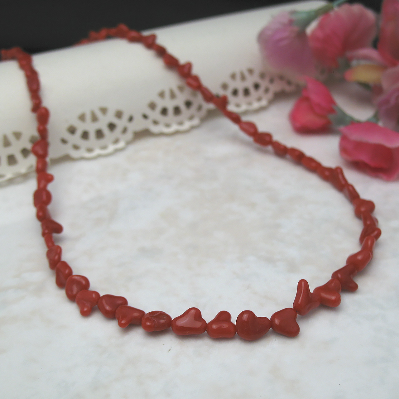 珊瑚ネックレスSVsango-kb